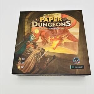 Paper Dungeons Board Game Dungeon Scrawler Roll & Write Edition. Complete.